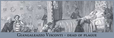 visconti dies of plague